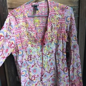 Lucky Brand Embroidered Top